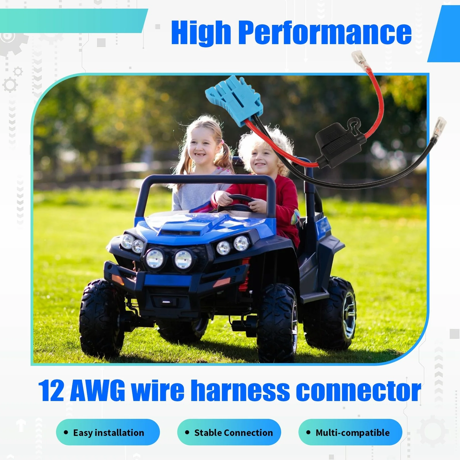12 AWG Wire Harness Connector for Peg-Perego 12V1397 - Image 3