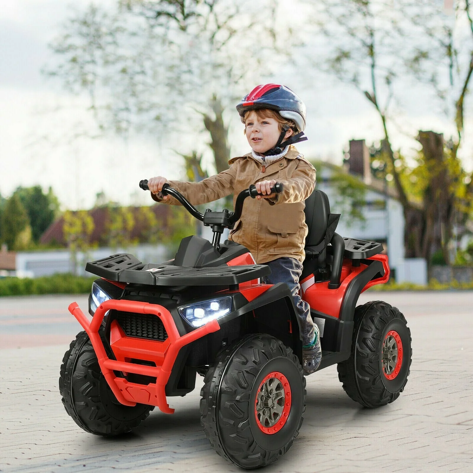 V Kids Electric 4-Wheeler ATV Quad with MP3 Player and LED Lights - Image 13