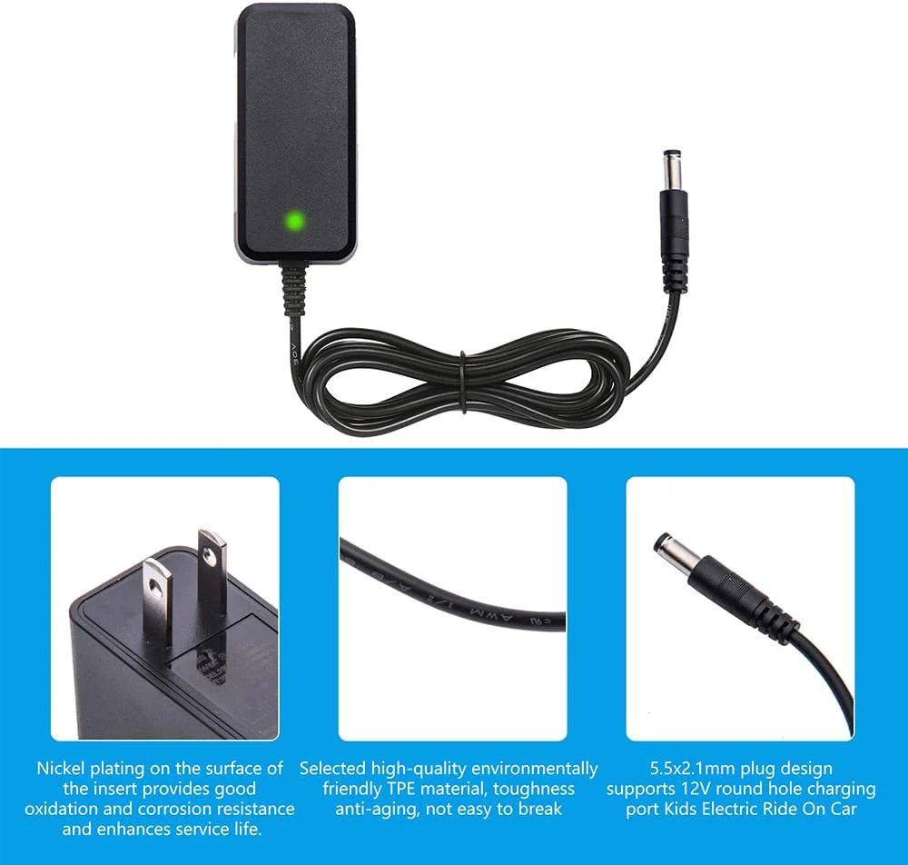 12 Volt Battery Charger for Kids Ride-On Toys and 12V Ride-On Cars - Image 7