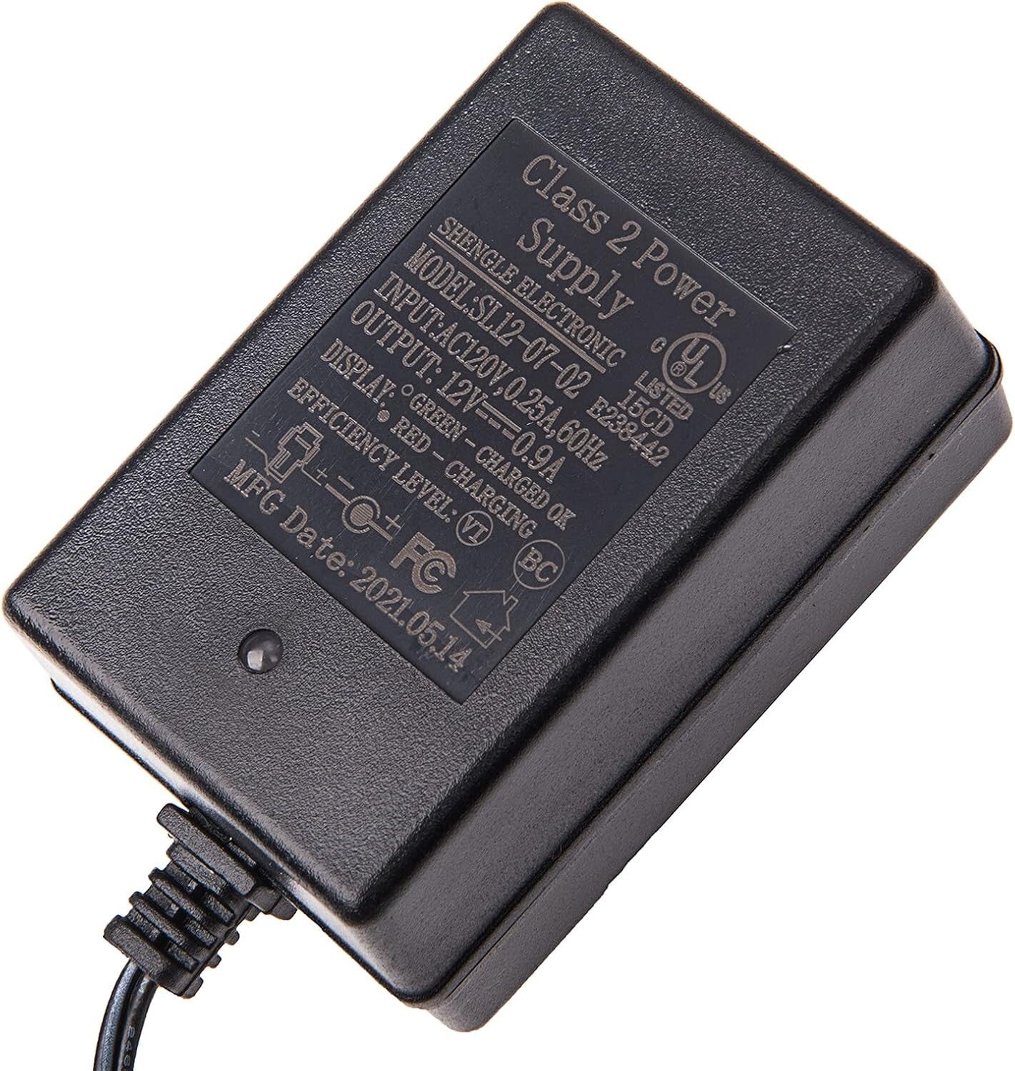 12 Volt 0.9A Battery Charger for Kids Electric Ride-On Cars and Toys - Image 2