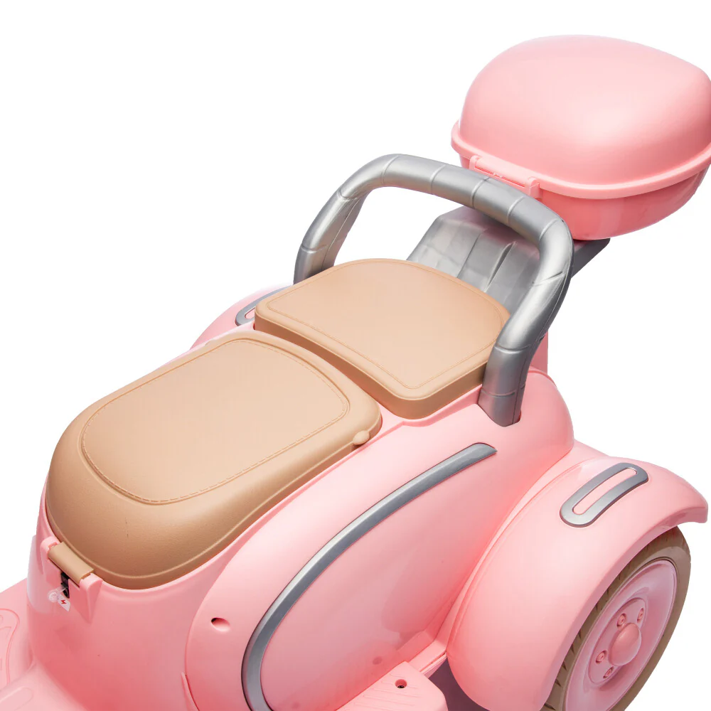 12V 2-Seater Electric Ride-On Motorcycle with LED Headlight for Kids Ages 3-6 - Image 16