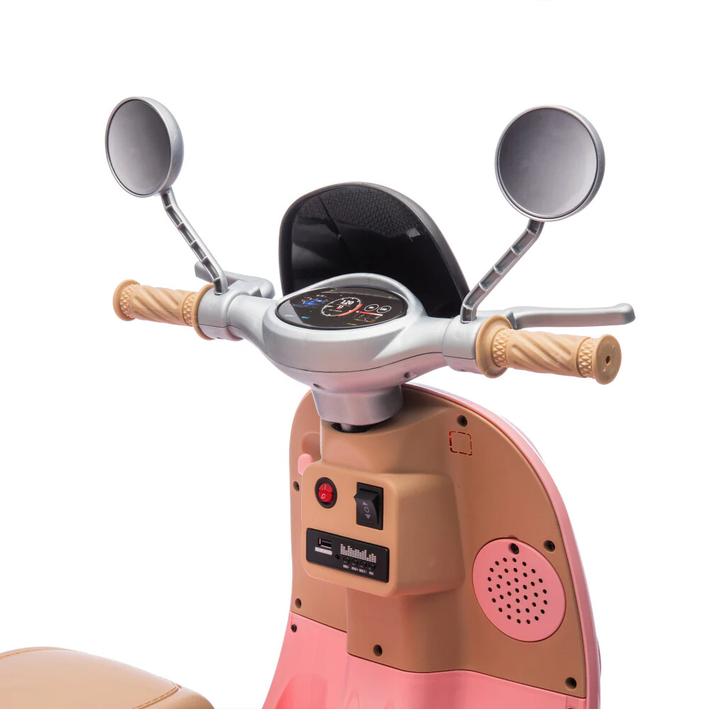12V 2-Seater Electric Ride-On Motorcycle with LED Headlight for Kids Ages 3-6 - Image 19