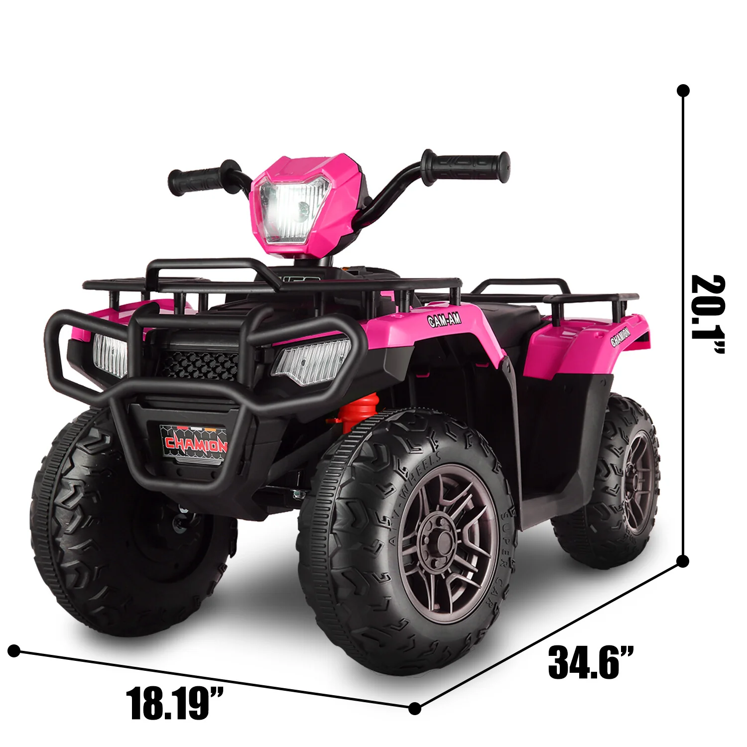 12V/24V Electric Ride-On Four Wheeler Toy Car Jeep Truck ATV for Kids - Image 21