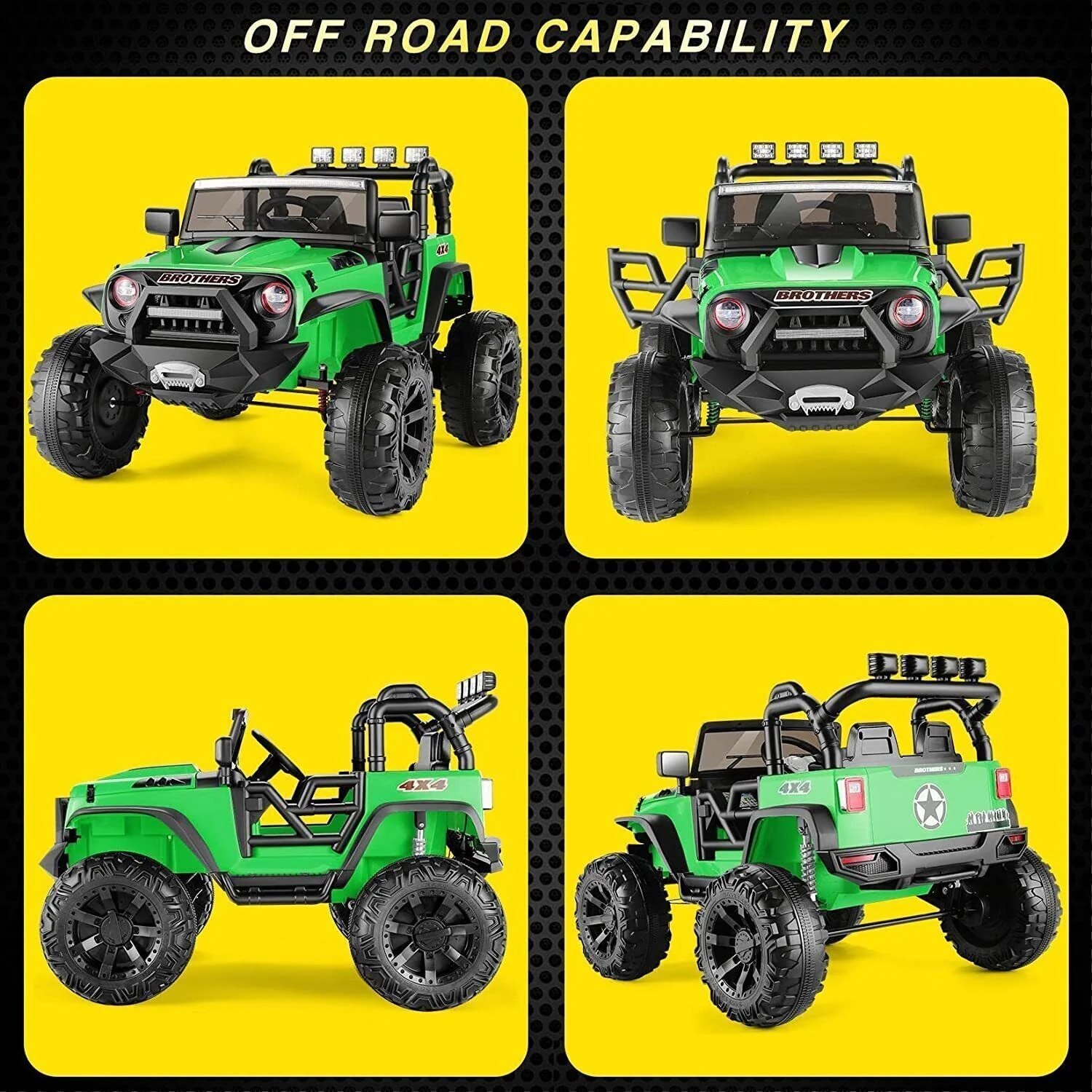 12V/24V Electric Ride-On Power Wheel ATV Truck Car for Kids Ages 3-8 - Image 5