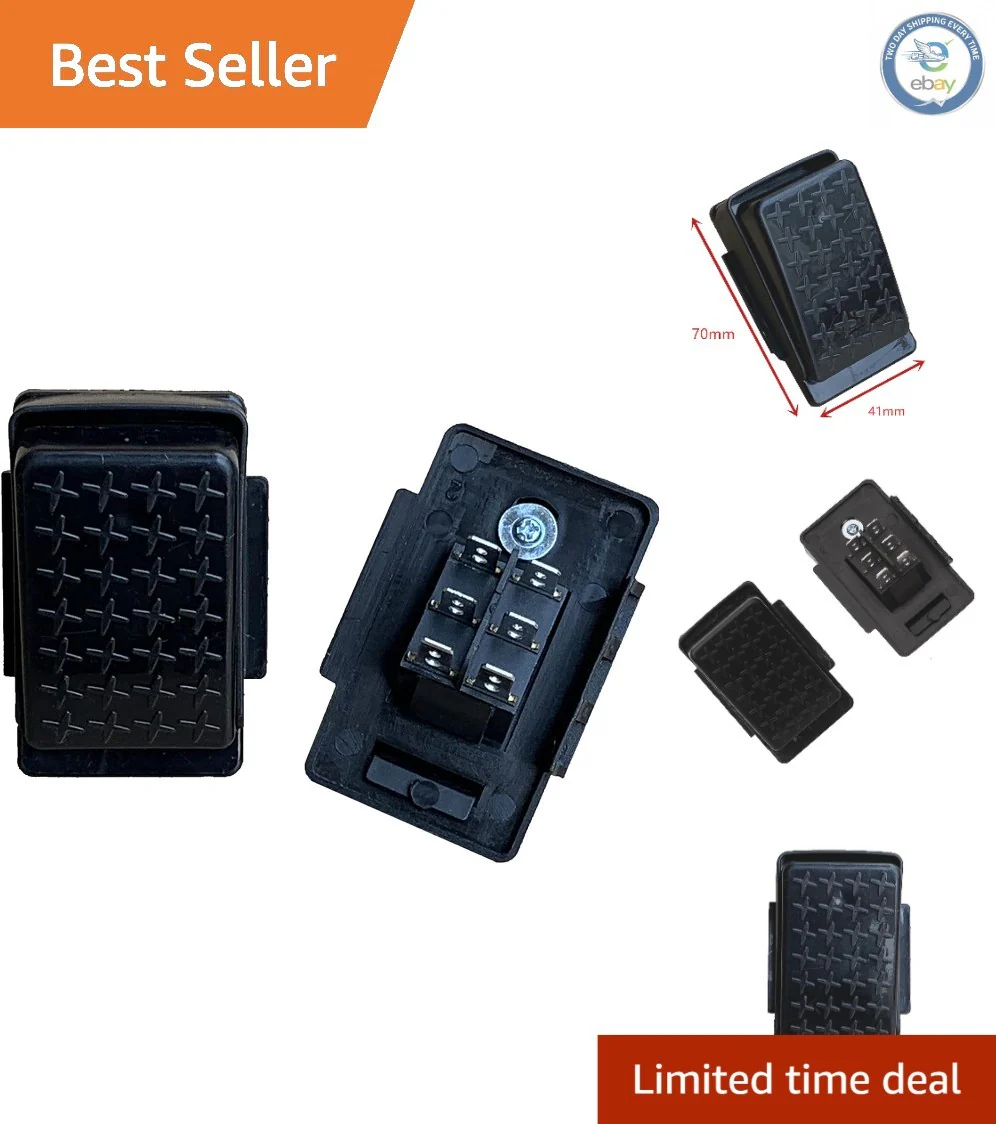 12V Kids Ride-On Car Accelerator Pedal with 6-Pin Connector