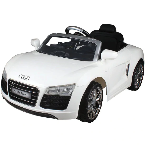 12V AUDI R8 Spyder Battery Powered SUV Ride On Car in Red and White - Image 3