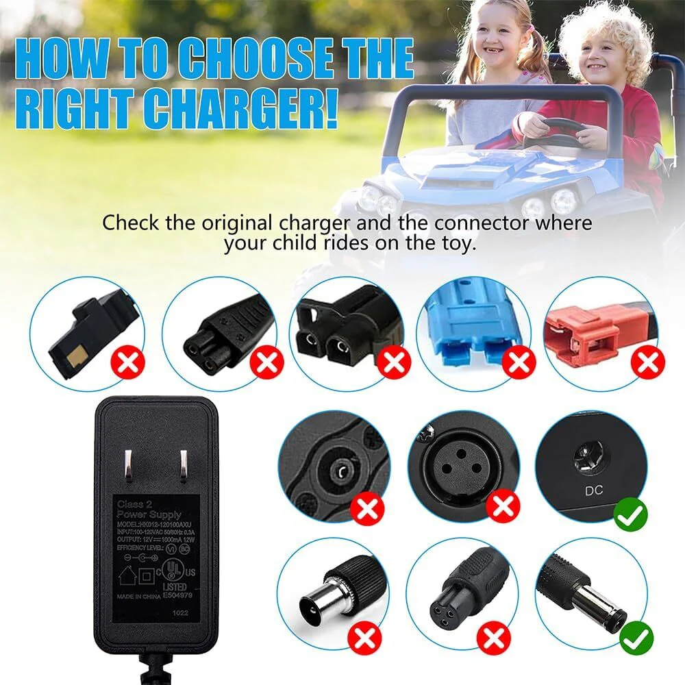 12V Universal Battery Charger for Ride-On Toys Class 2 - Image 3