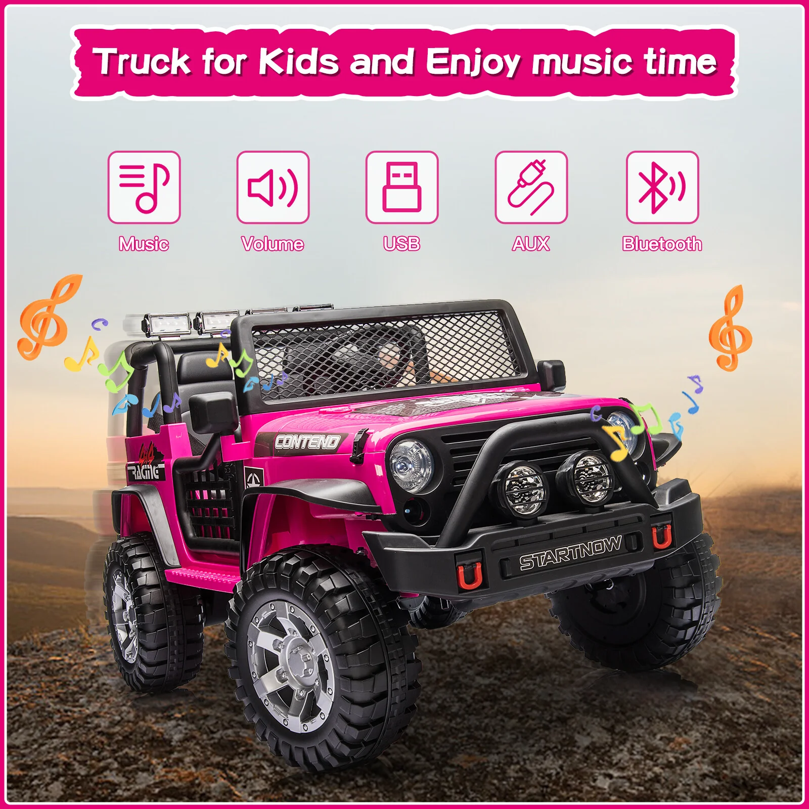 12V Electric Kids Ride-On Jeep Toy Car with USB, Bluetooth, and Remote Control - Image 12