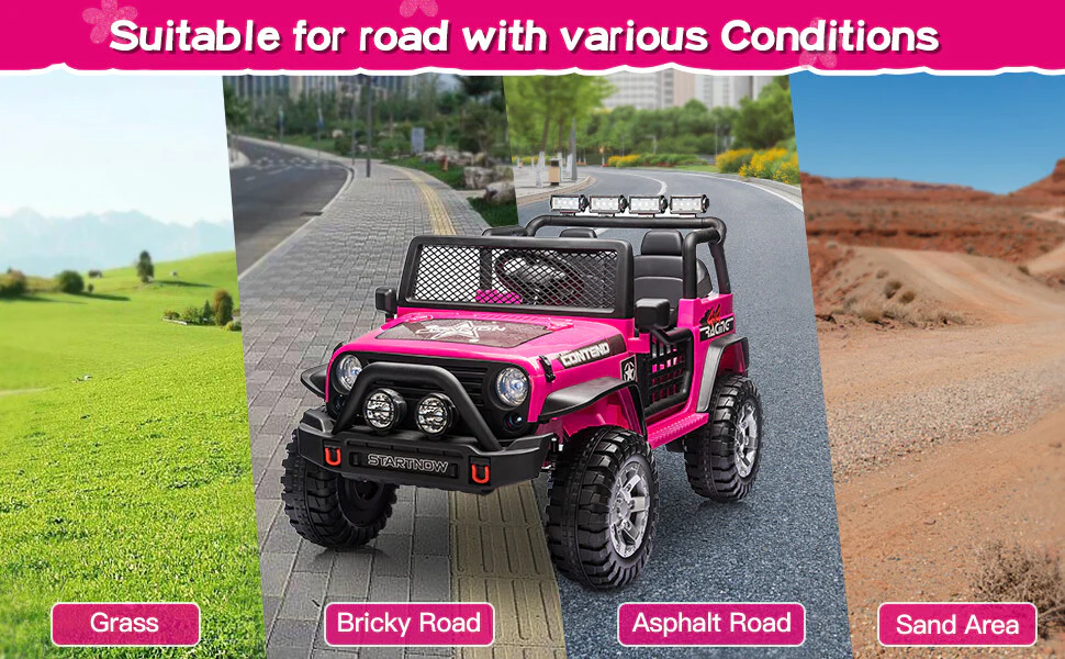 12V Electric Kids Ride-On Jeep Toy Car with USB, Bluetooth, and Remote Control - Image 3