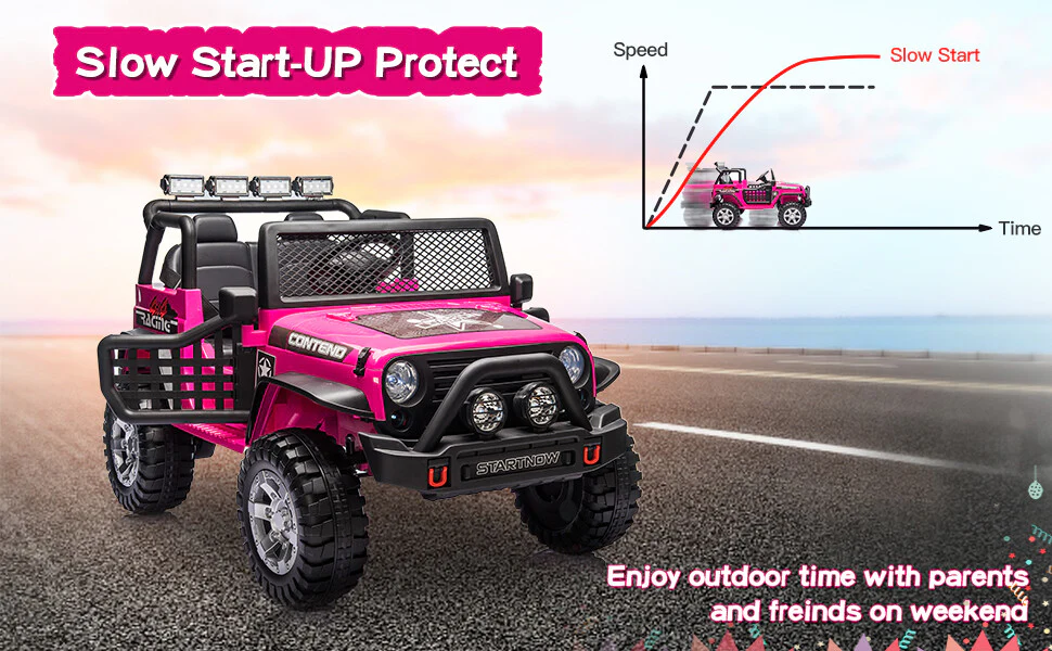 12V Electric Kids Ride-On Jeep Toy Car with USB, Bluetooth, and Remote Control - Image 4