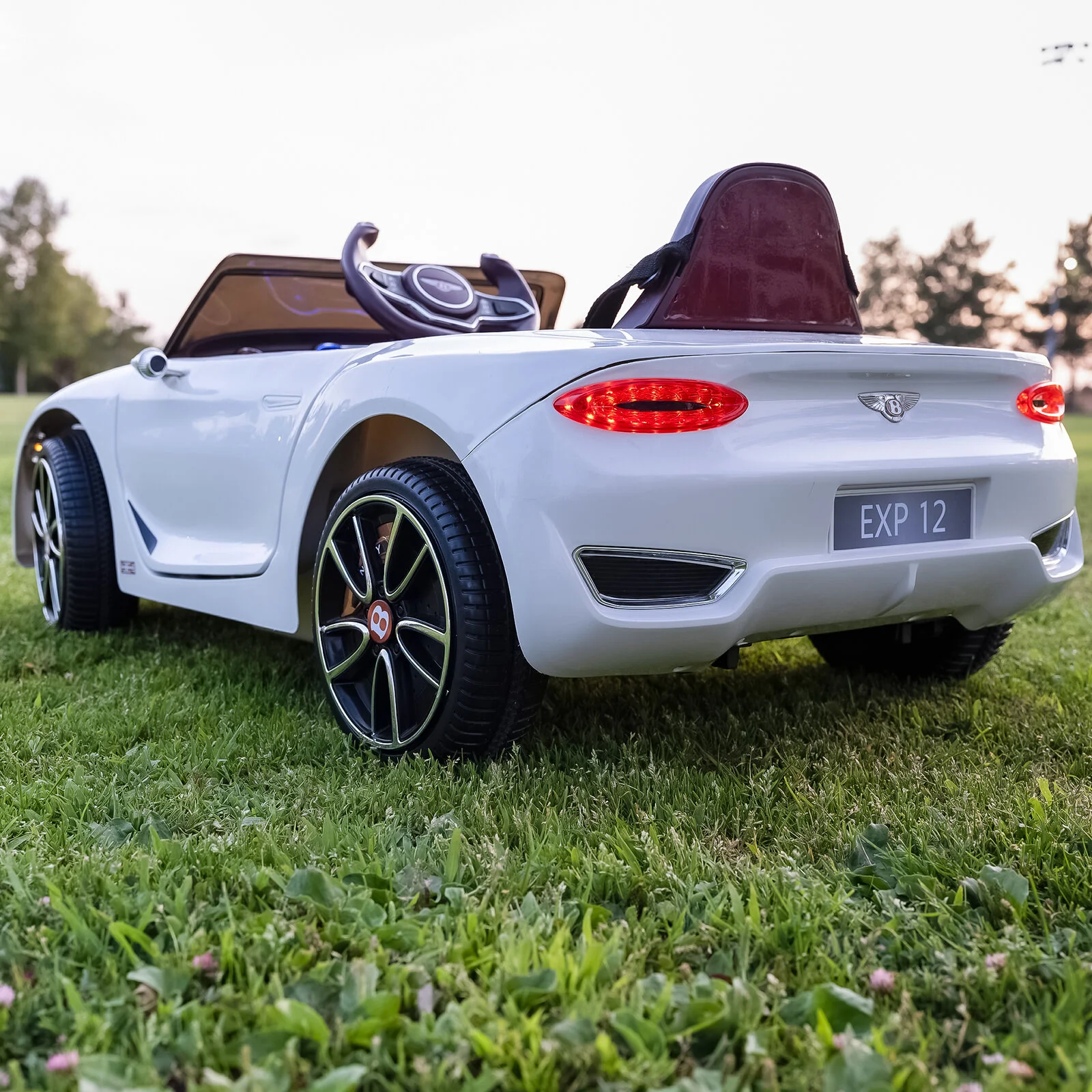 12V Battery Powered Bentley Style Kids Ride On Car with Remote Control - Image 29
