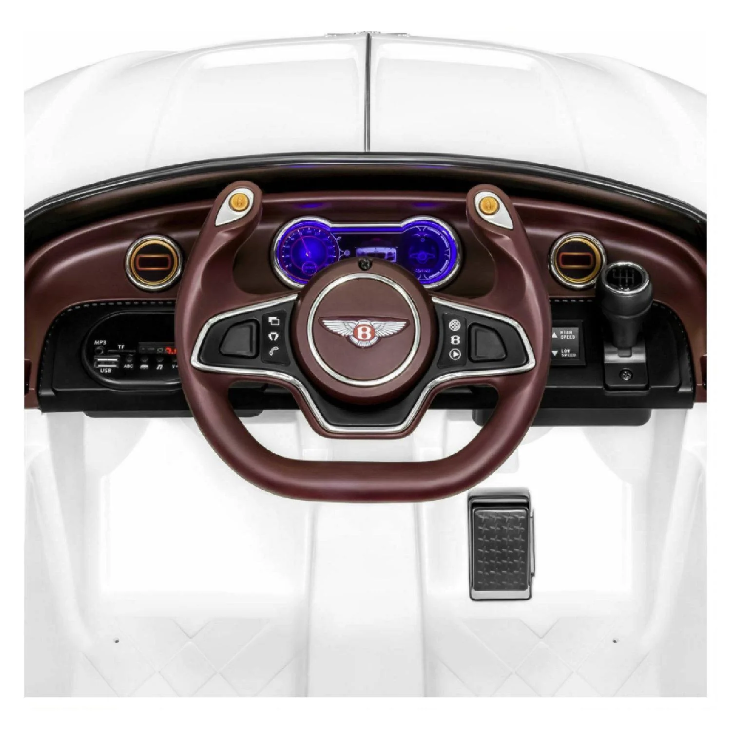12V Battery Powered Ride-On Car for Kids Ages 2-8 with Parental Remote Control - White - Image 7