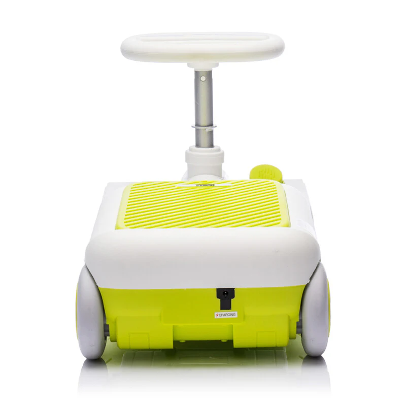 12V Kids Cleaning Go-Kart with Extendable Mop, 35W Motor, Adjustable Speed 1.86-2.49 MPH, Ages 3-6, Green - Image 4