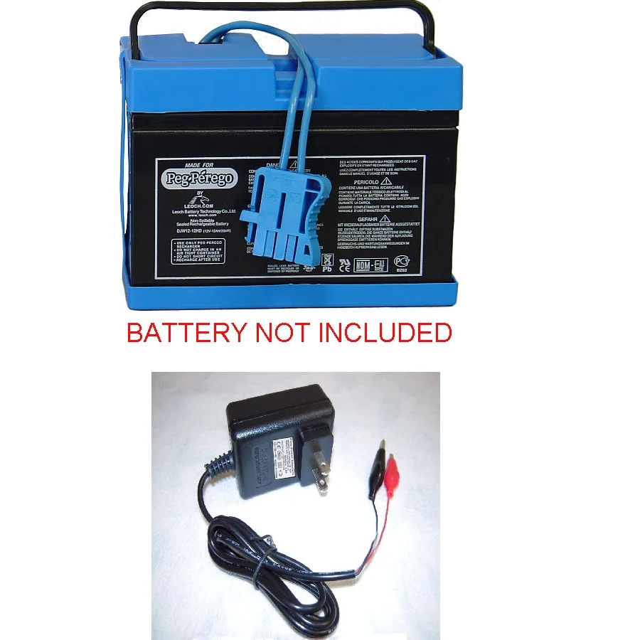 12V Clip Charger for Peg Perego John Deere Gator Tractor Polaris Fiat RZR Vehicles