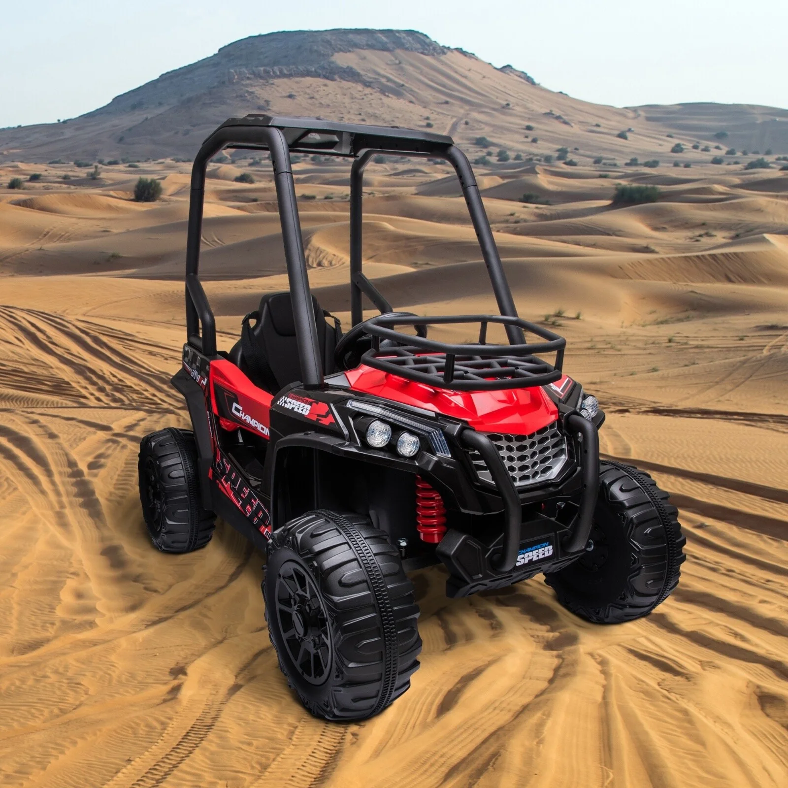 12V Dual Motor Kids Electric Ride-On UTV Toy Truck with Forward Gear Battery Powered - Image 2