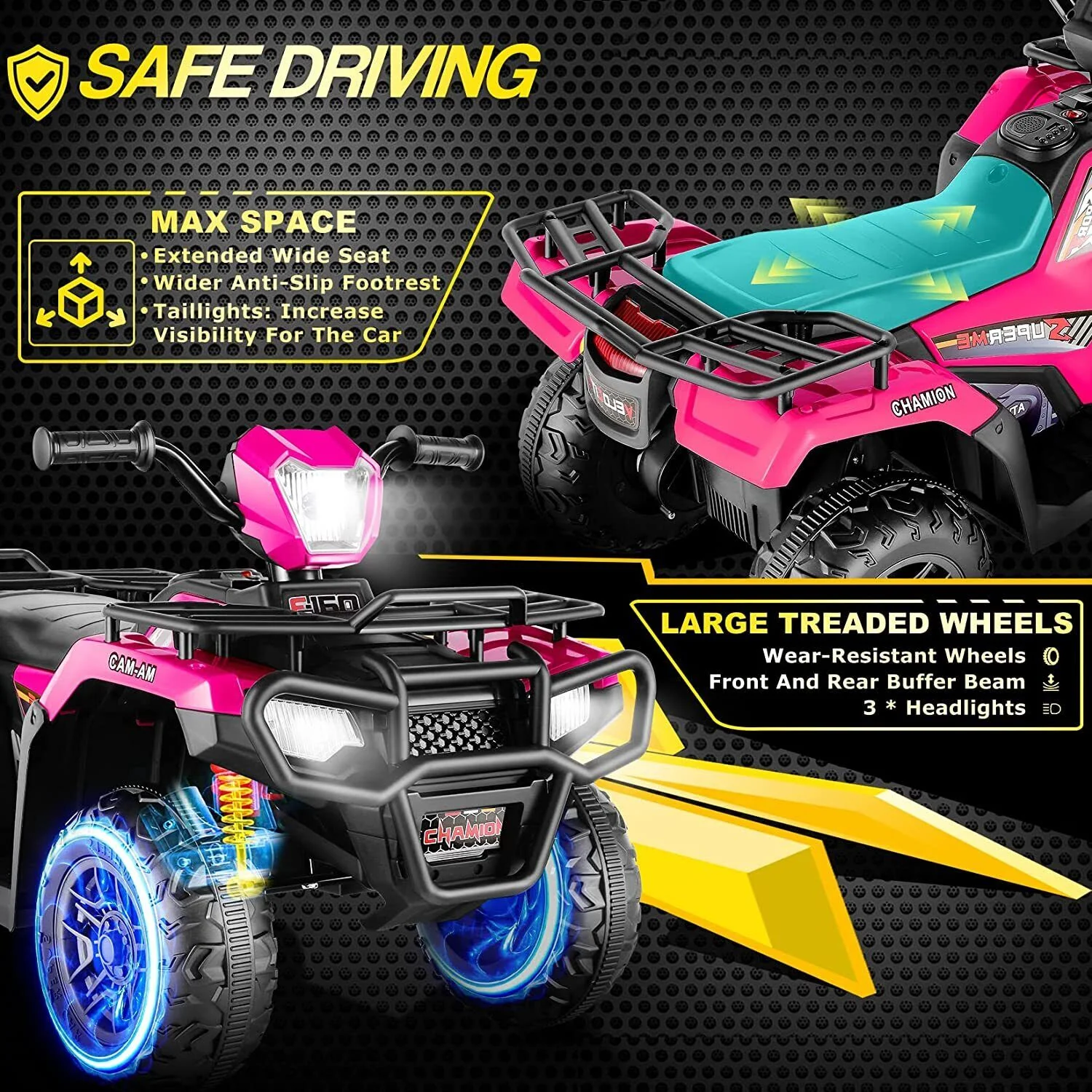 12V Electric ATV Toy Car for Kids with Soft Start and Powerful Battery - Image 43