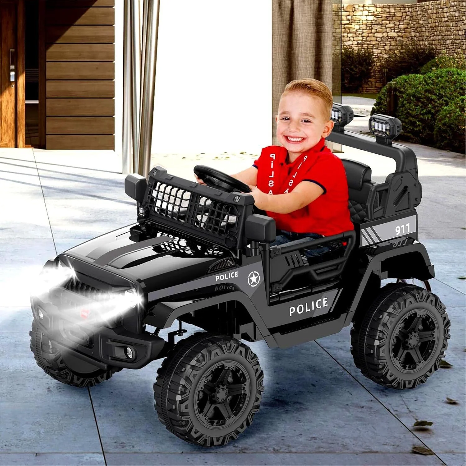 12V Battery-Powered Electric Ride-On Truck for Kids with Remote Control Toy Car - Image 11