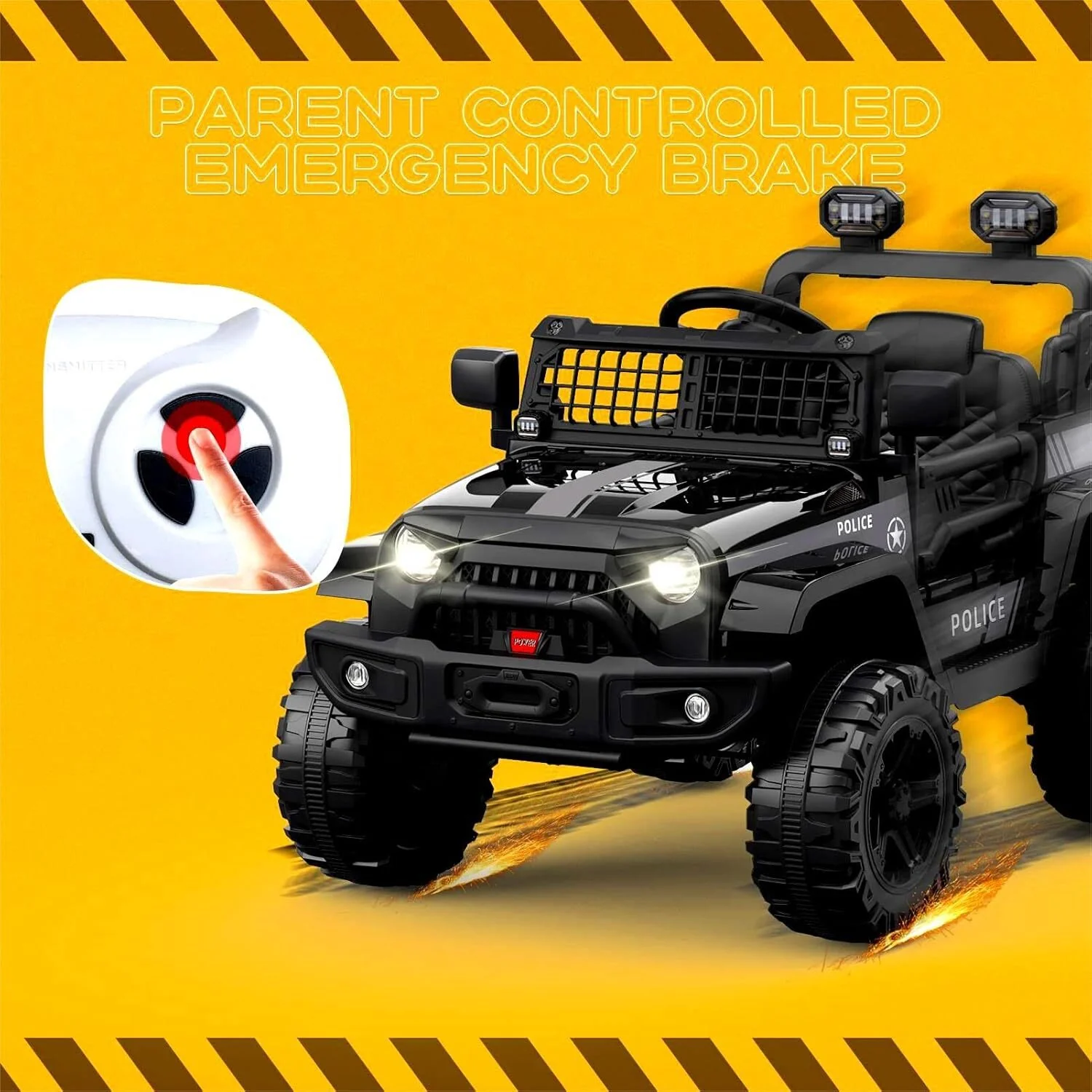 12V Battery-Powered Electric Ride-On Truck for Kids with Remote Control Toy Car - Image 18