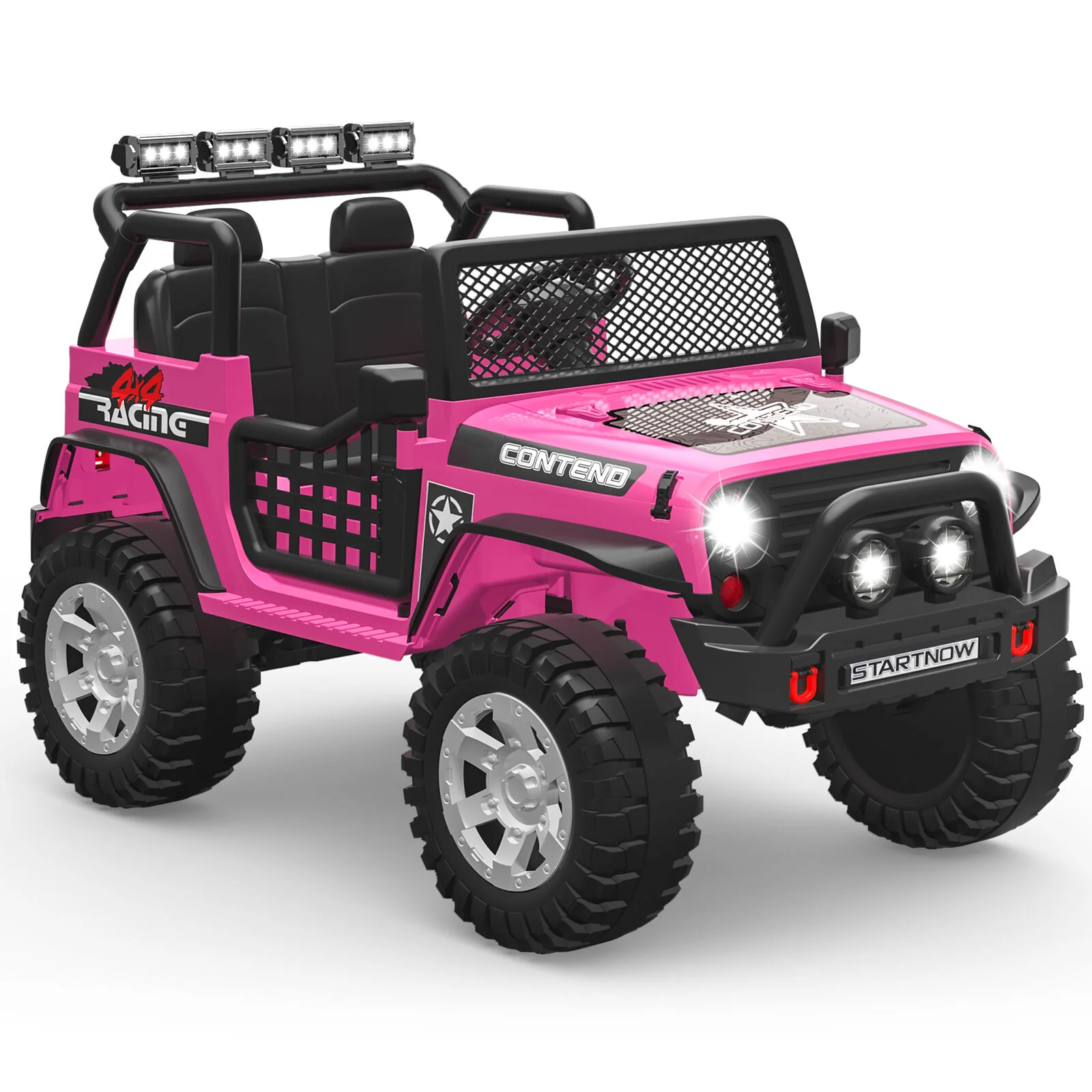 12V Electric Jeep Toy Car for Kids with LED Lights, MP3 Player, and Remote Control - Perfect Gift for Boys and Girls - Image 10