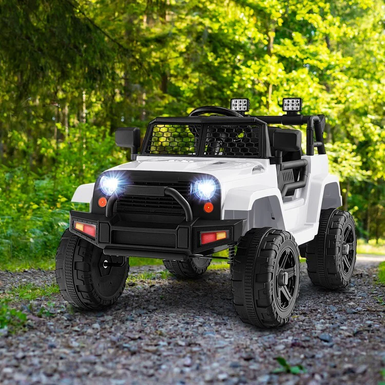12V Electric Ride-On Truck Car Toy for Kids with Seat Belt, Music, and Remote Control - Image 11