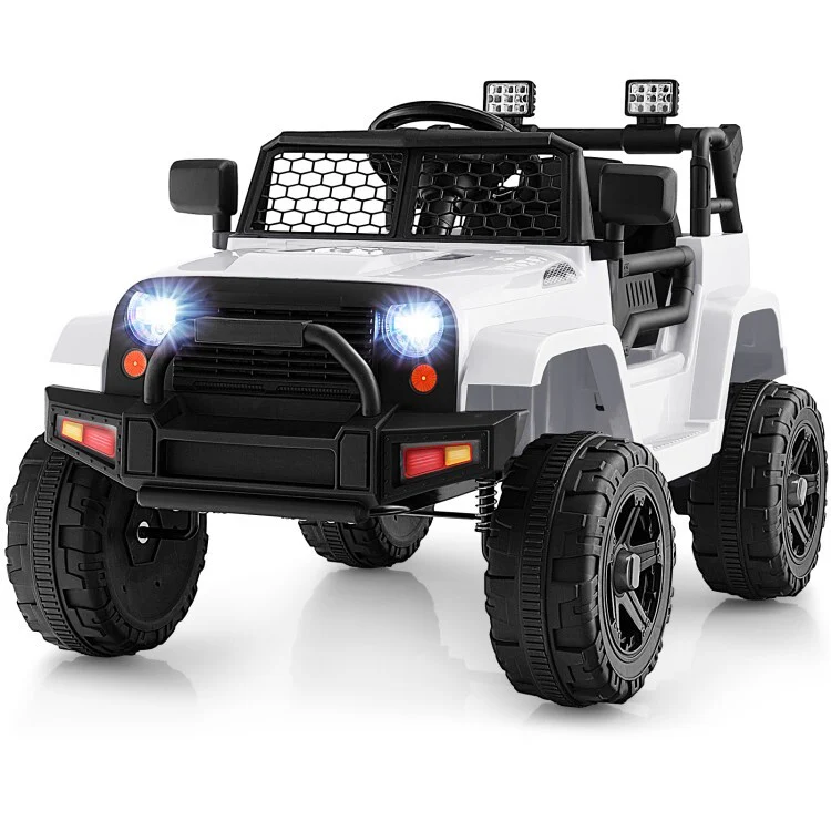 12V Electric Ride-On Truck Car Toy for Kids with Seat Belt, Music, and Remote Control - Image 14