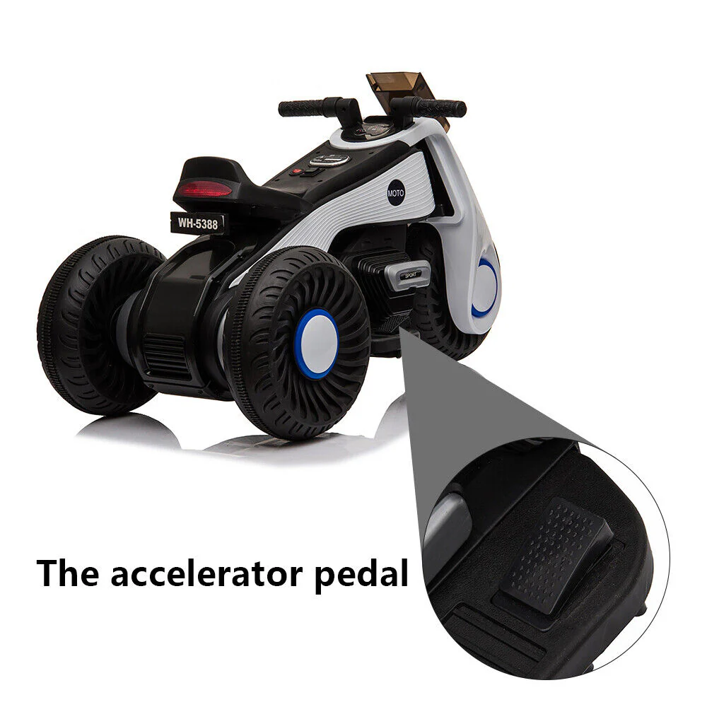 12V Electric Kids Motorbike with Training Wheels and MP3 Player - Image 12