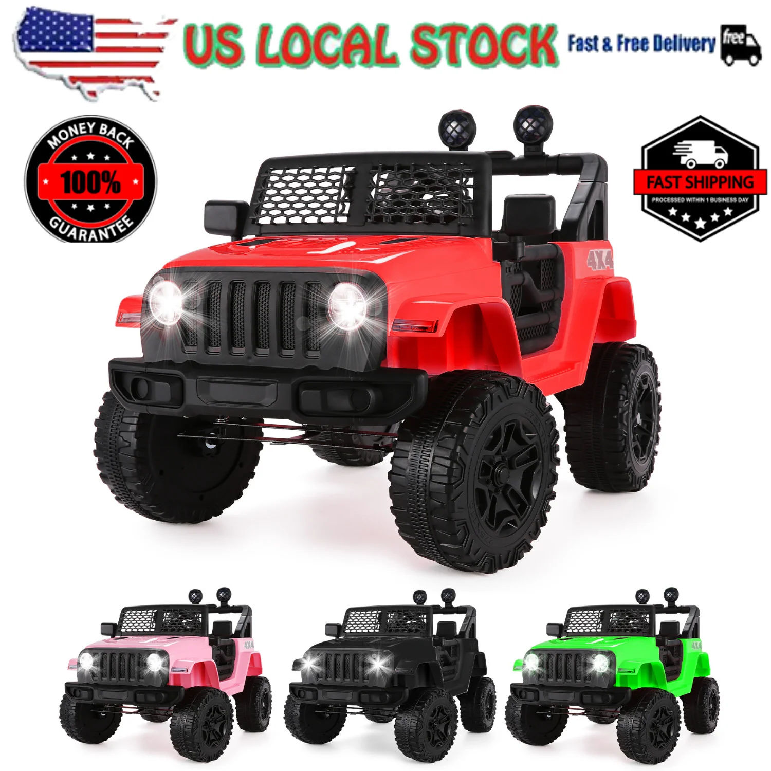 12V Electric Battery-Powered Kids Ride-On Truck with Remote Control and MP3 Player - Image 22