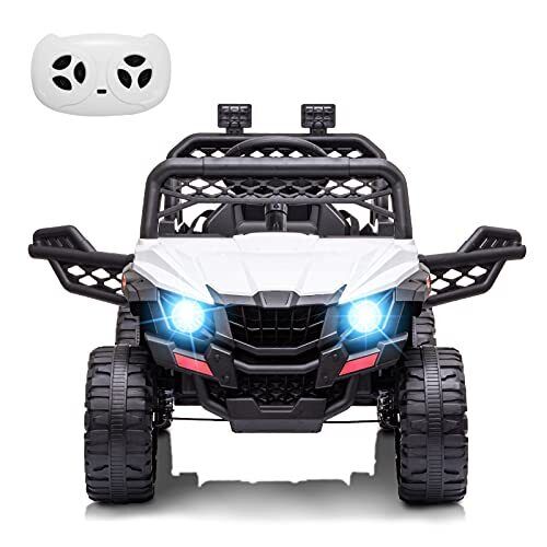 12V Electric Kids Truck Car with Remote Control, FM/LED Lights - Perfect Xmas Gift! - Image 14