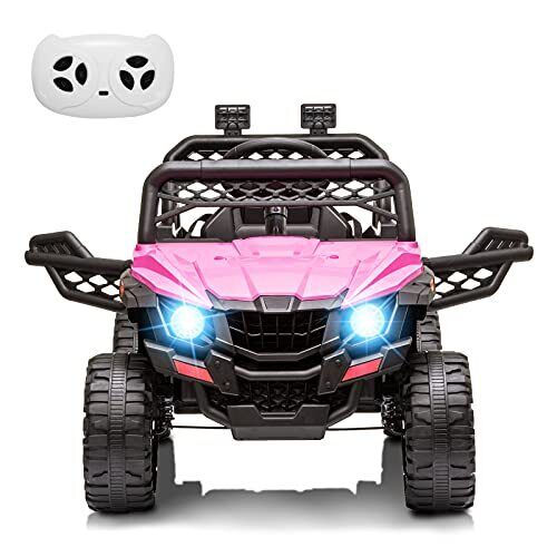 12V Electric Kids Truck Car with Remote Control, FM/LED Lights - Perfect Xmas Gift! - Image 16