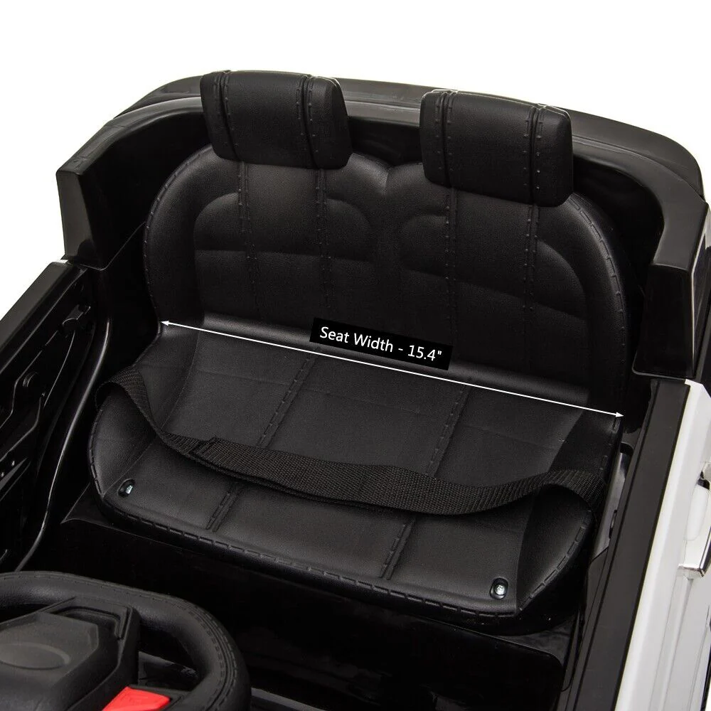 12V Electric Police Car Ride-On SUV for Kids with Remote Control - Black - Image 10