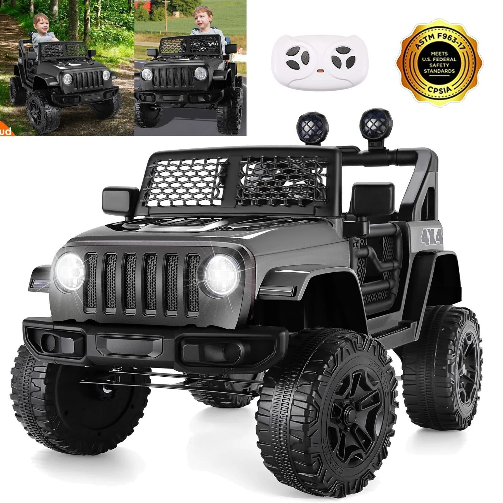 12V Electric Ride-On Car with MP3, Lights, and Remote Control - Perfect for Little Drivers! - Image 11