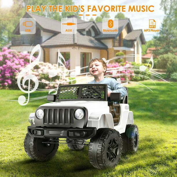 12V Electric Ride On Jeep Toy Car with USB, Bluetooth, and Remote Control for Kids - Image 50