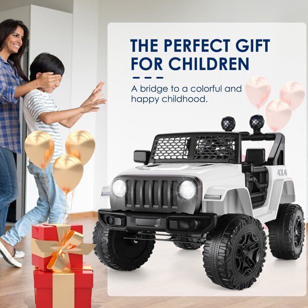 12V Electric Ride On Jeep Toy Car with USB, Bluetooth, and Remote Control for Kids - Image 51
