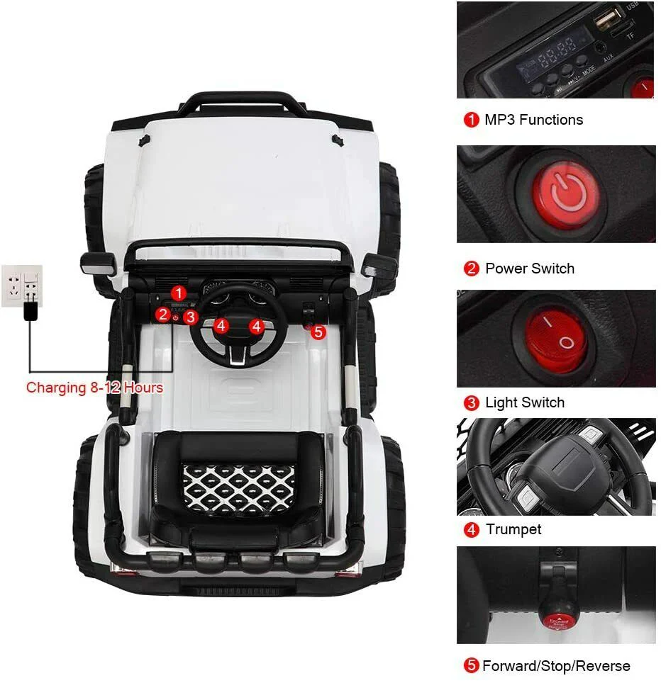 12V Electric Ride-On Truck for Kids with Remote Control - Image 40