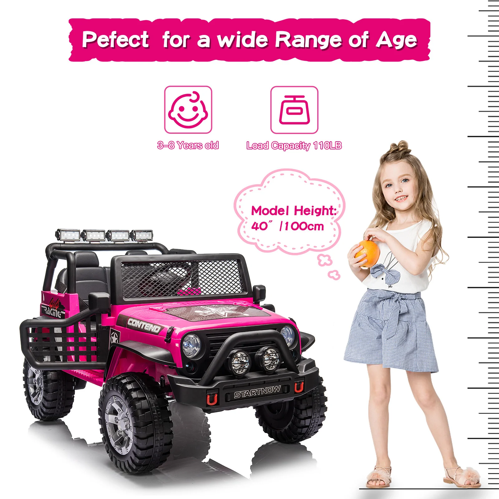 12V Electric Kids Ride-On Jeep Truck Toy Car with 2 Seats and Remote Control - Image 18