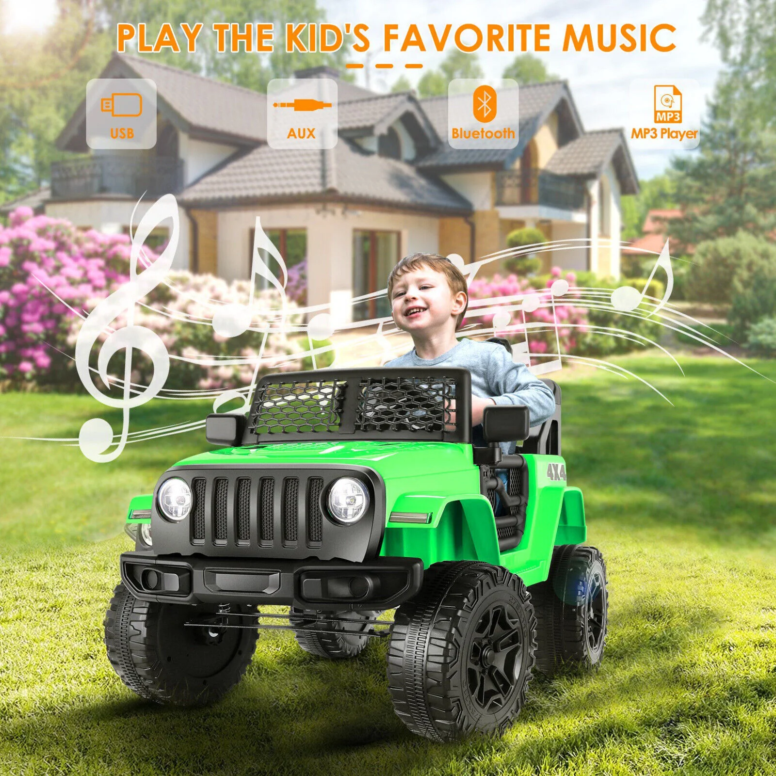 12V Jeep Music Fashion Electric Kids Ride On Car with Remote Control - Image 44
