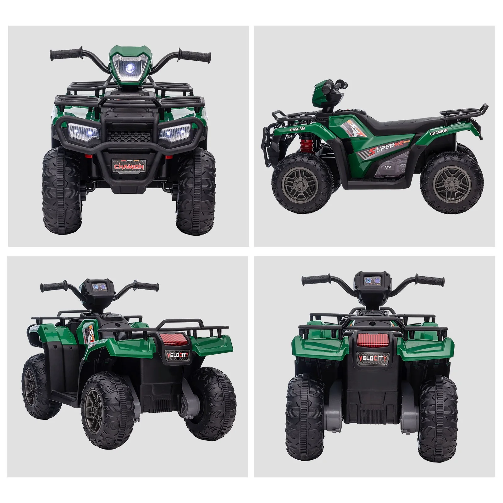 12V Battery Operated Kids 4-Wheeler ATV for Ages 3-5 Green - Image 10