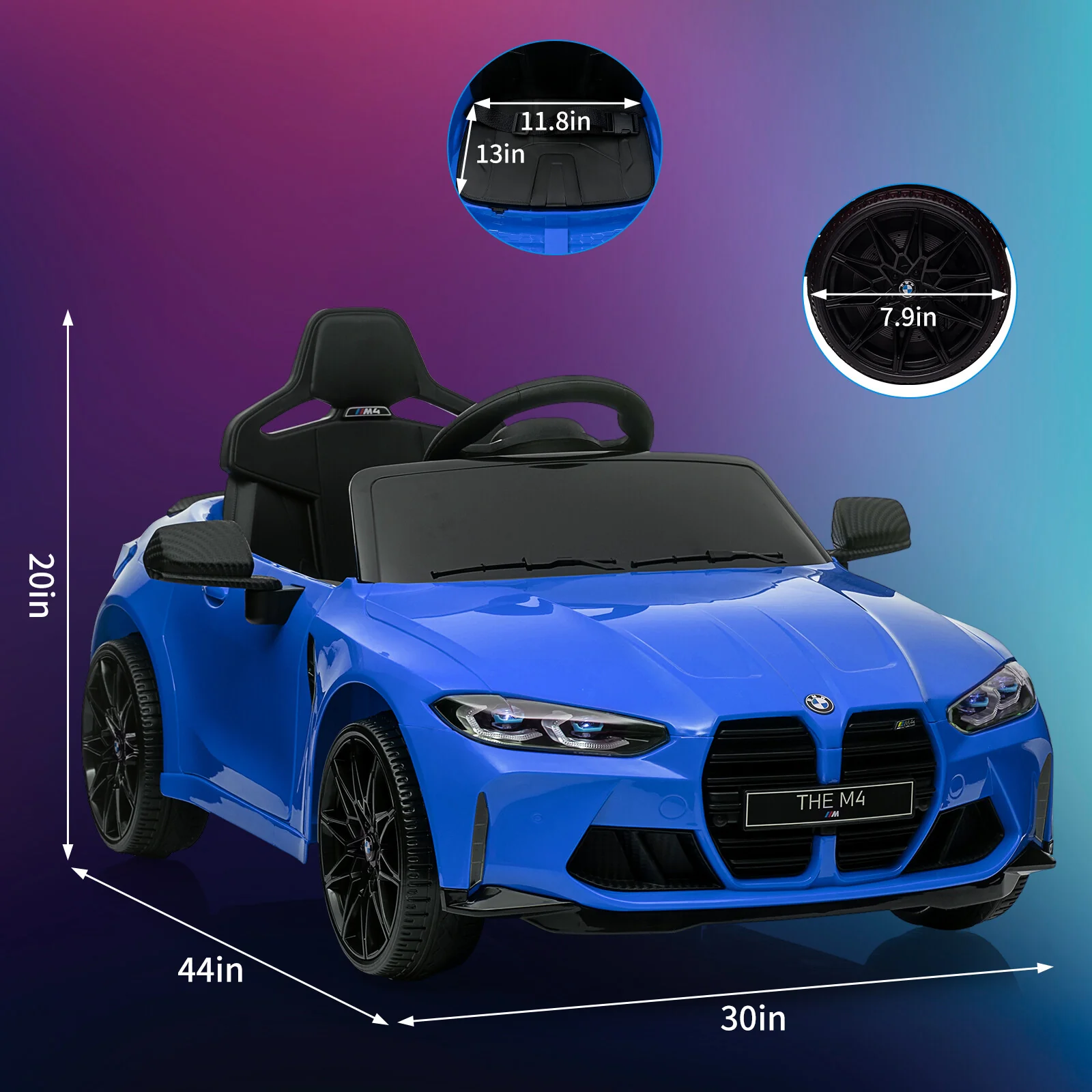 12V Kids Electric Ride-On Sports Car with Remote Control - Image 10
