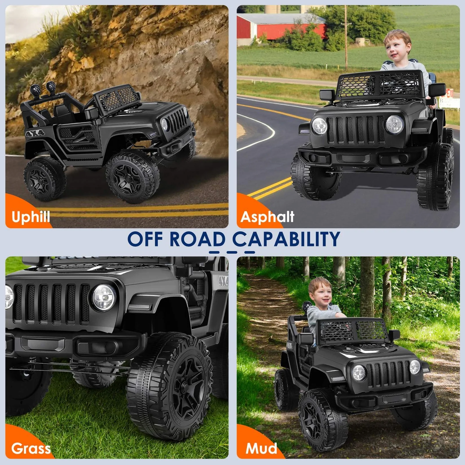 12V Kids 2-Seater Electric Ride-On Truck with Remote Control and MP3 Player - Image 17