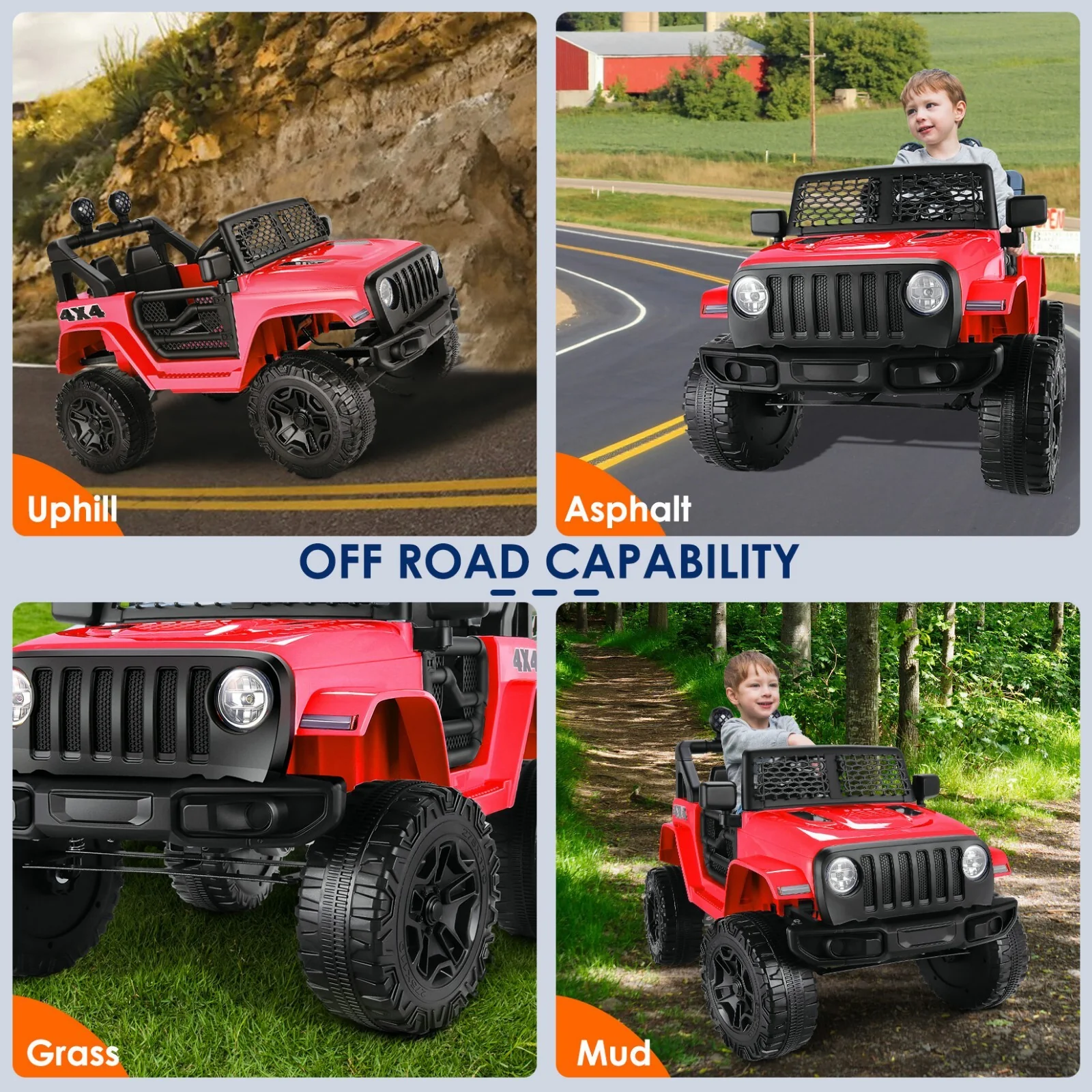 12V Kids 2-Seater Electric Ride-On Truck with Remote Control and MP3 Player - Image 7
