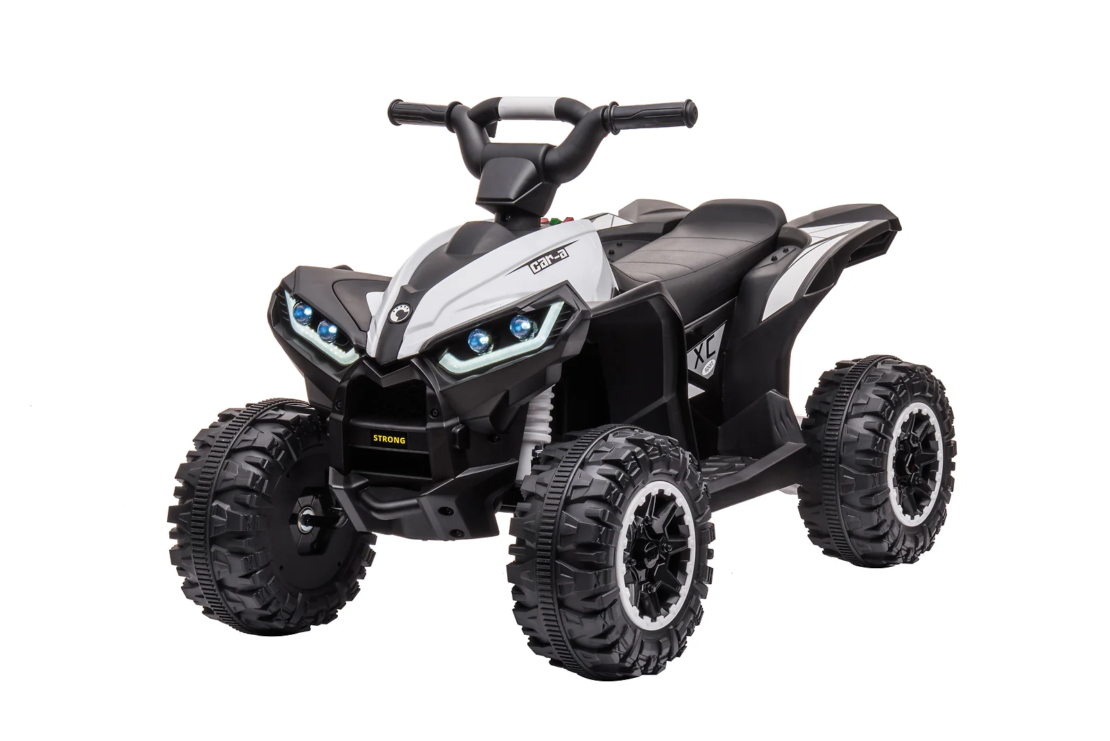 12V Kids Electric Ride-On ATV Car with Remote Control, LED Lights, Music, and 2-Speed Settings