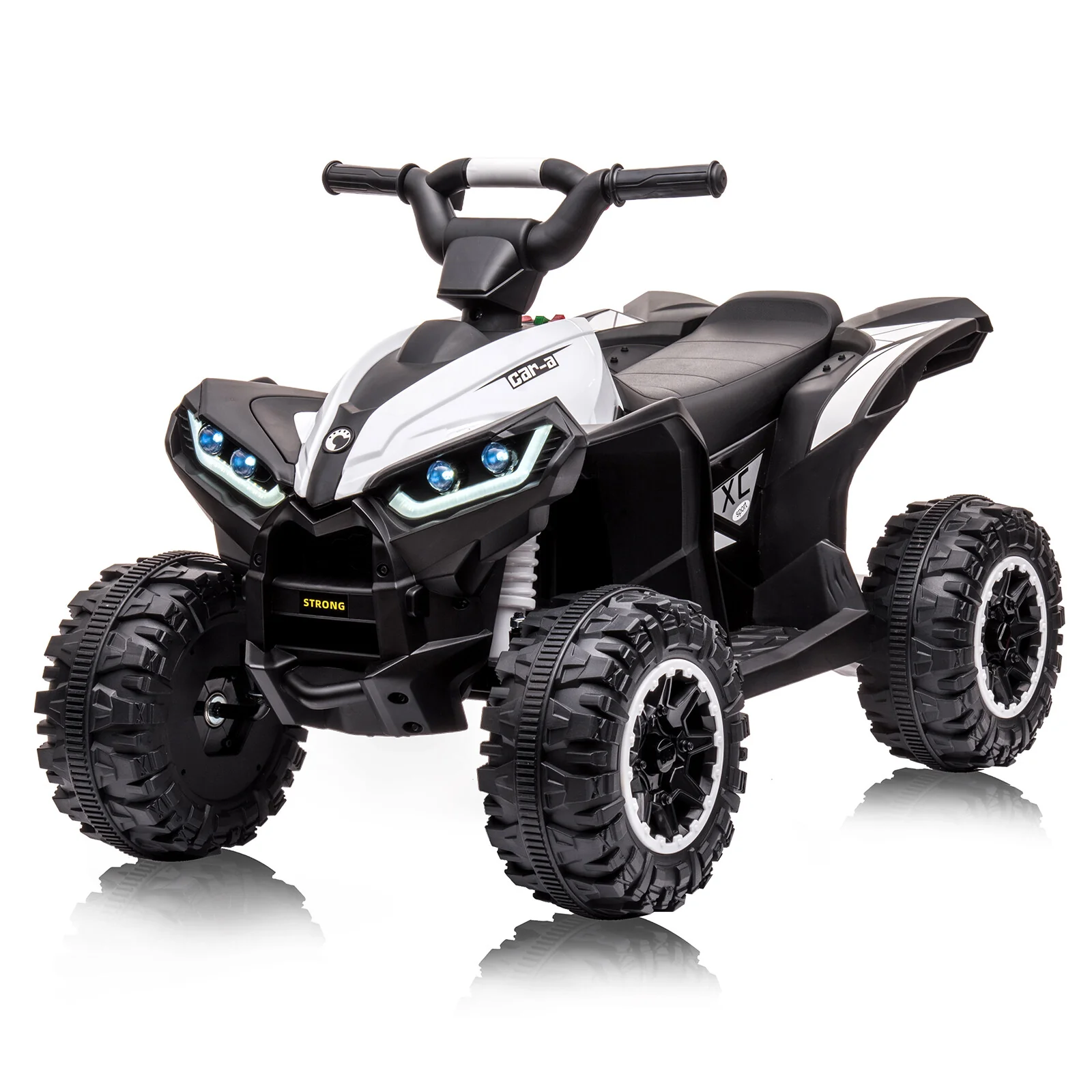 12V Kids Electric Ride-On ATV Car with Remote Control, LED Lights, Music, and 2-Speed Settings - Image 10