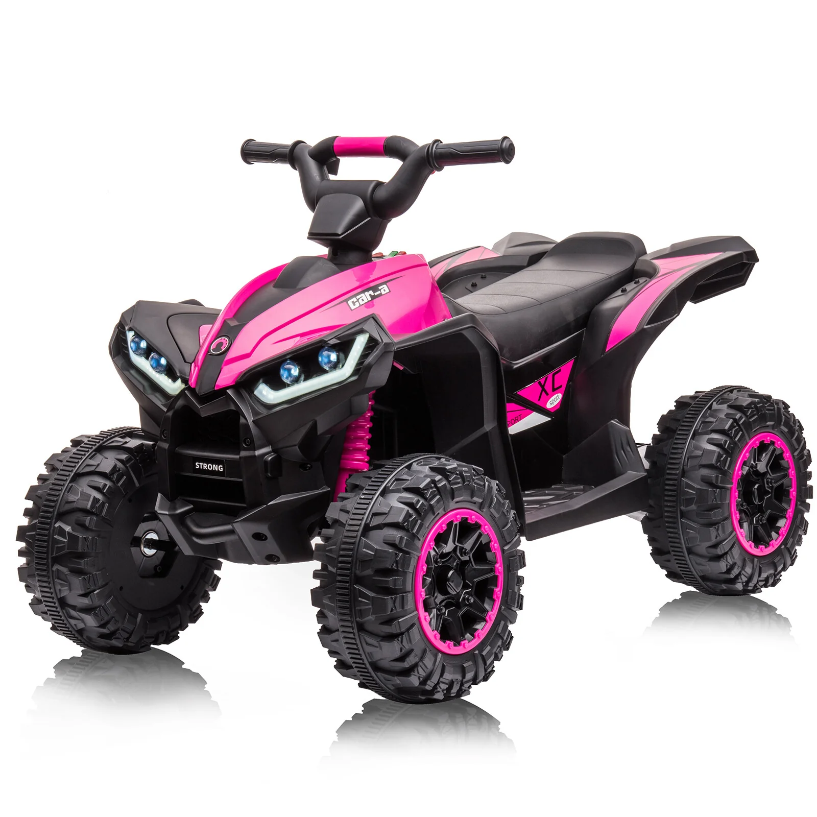 12V Kids Electric Ride-On ATV Car with Remote Control, LED Lights, Music, and 2-Speed Settings - Image 11