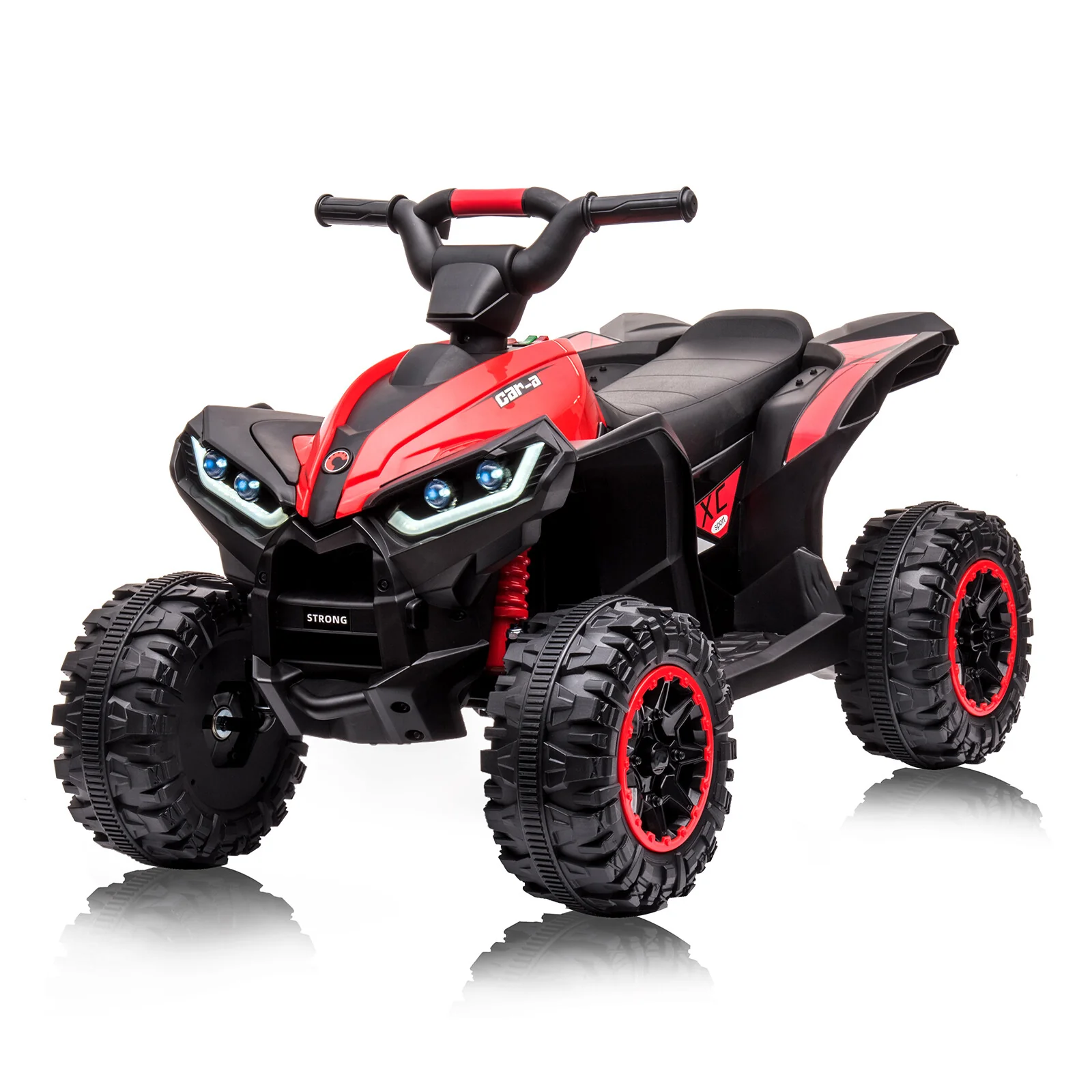 12V Kids Electric Ride-On ATV Car with Remote Control, LED Lights, Music, and 2-Speed Settings - Image 2
