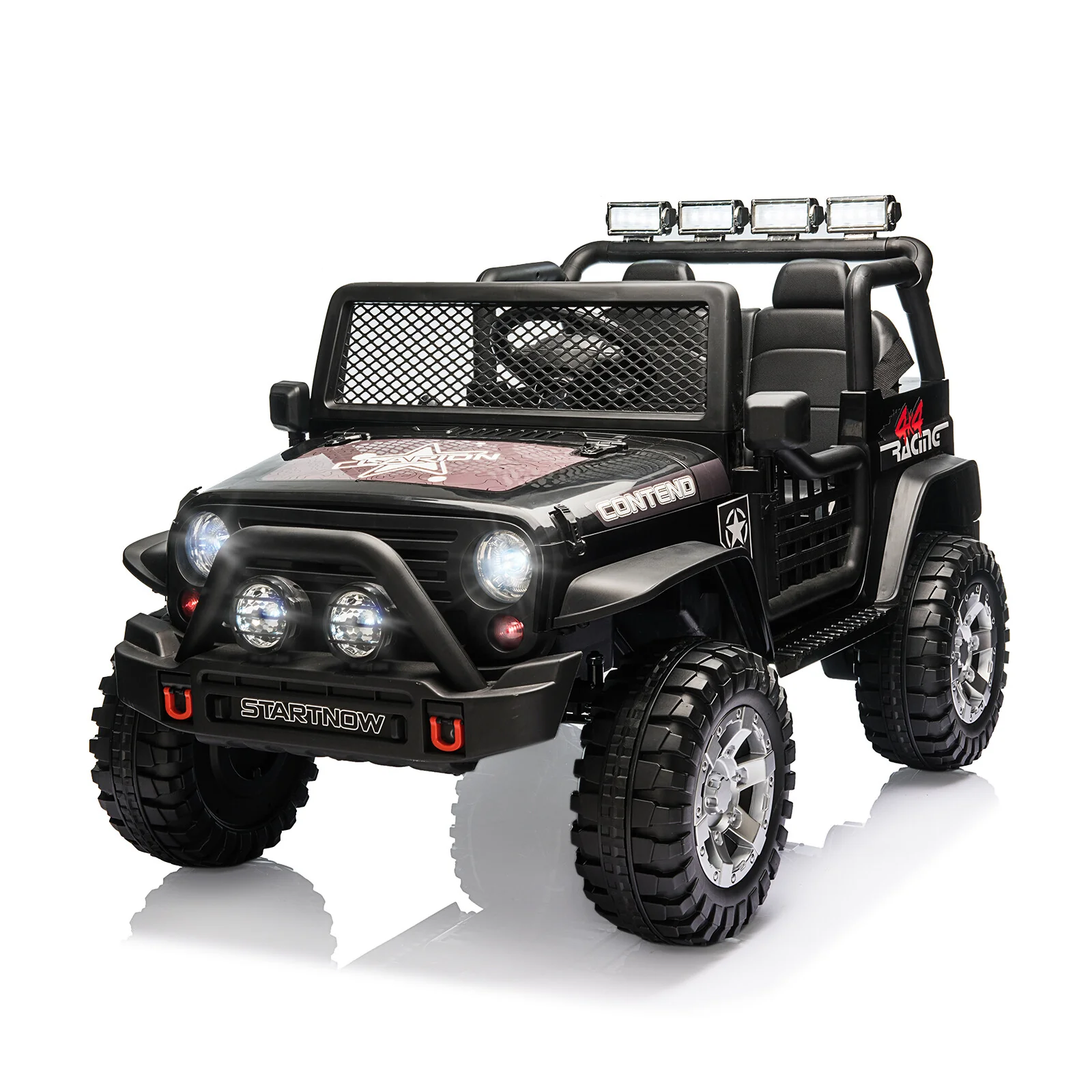 12V Electric Kids 2-Seater Ride-On Jeep Truck with Remote Control - Image 10