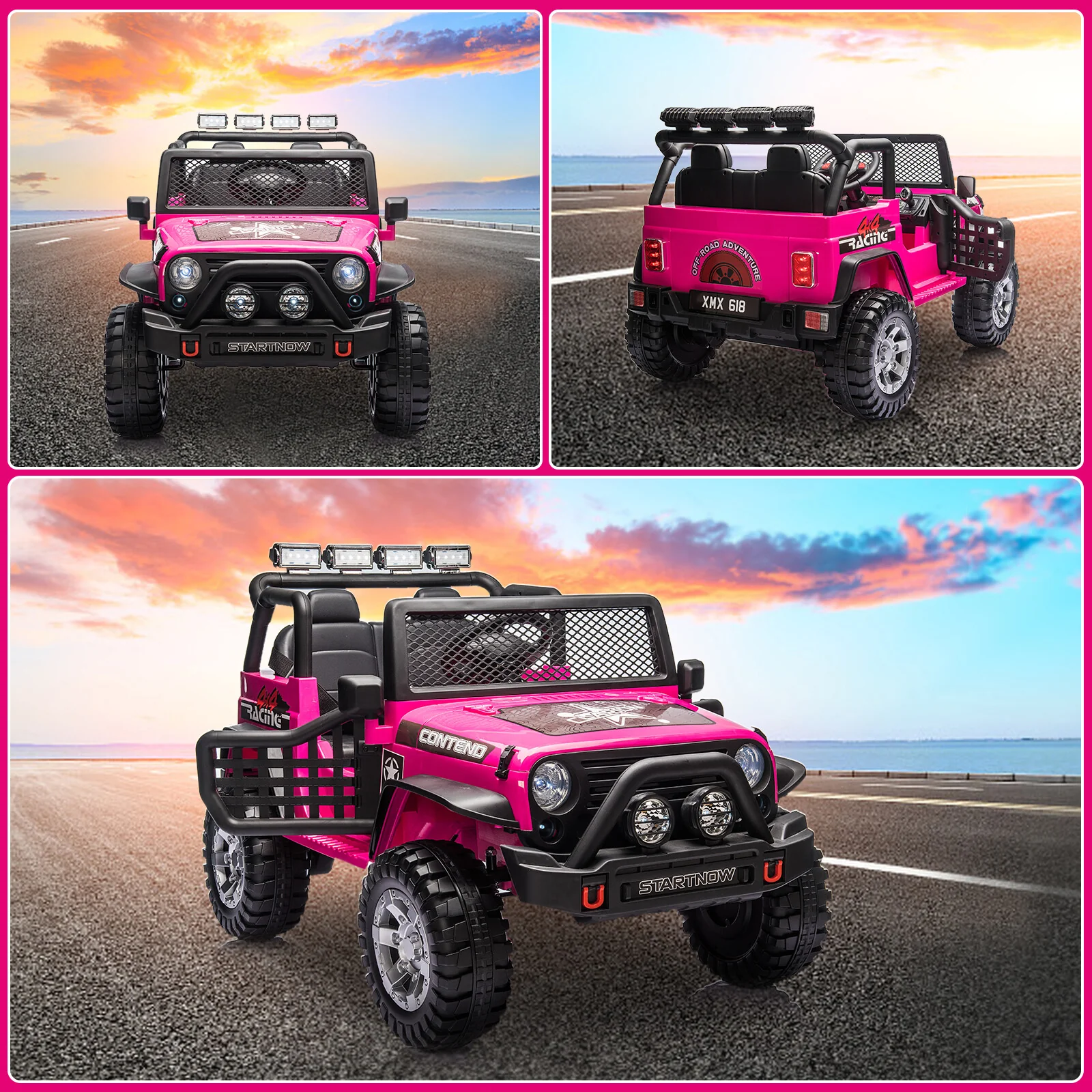 12V Electric Kids Ride-On Off-Road Jeep Truck with 2 Seats and Remote Control - Image 8