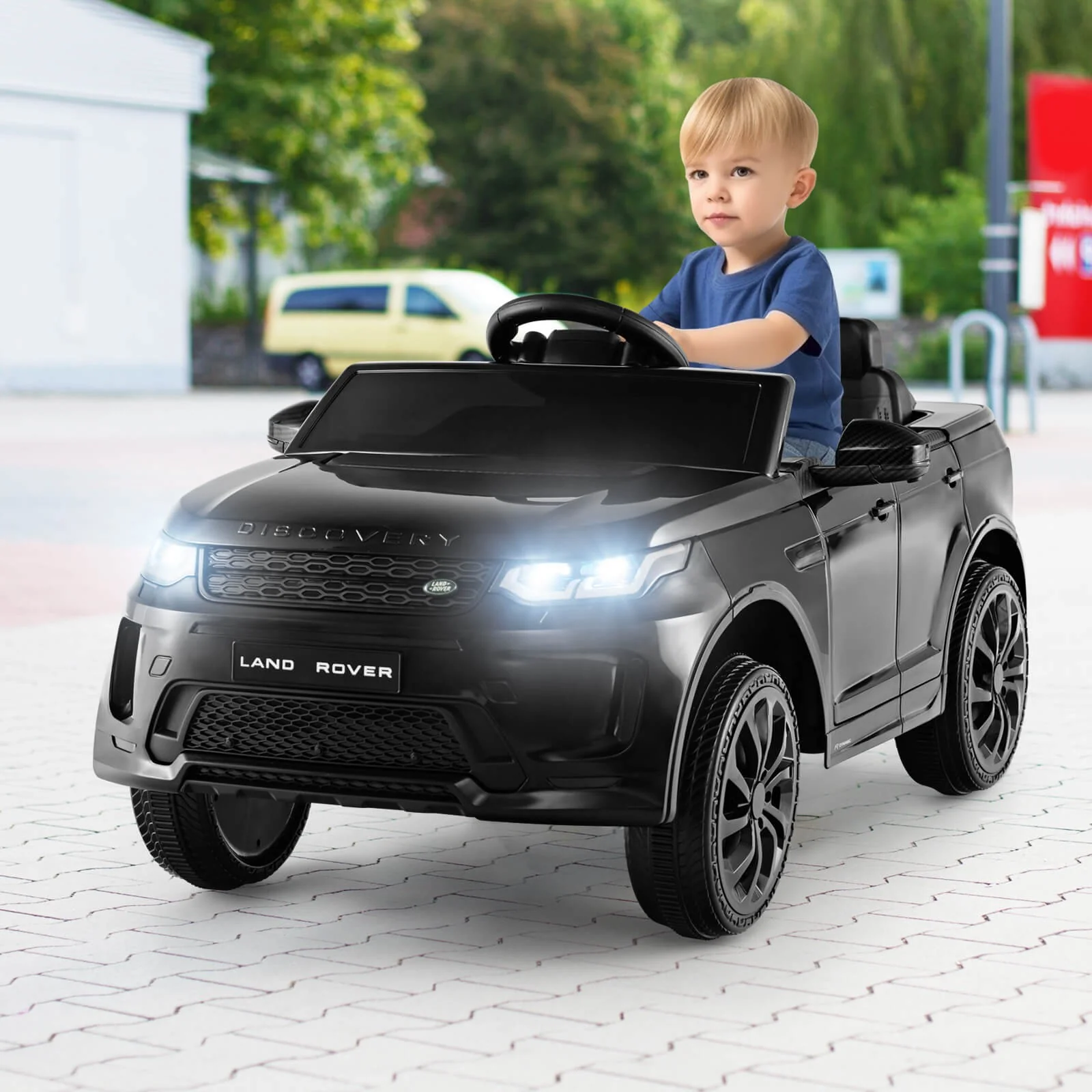 12V Kids Licensed Land Rover Electric Ride-On Car with Remote Control - Image 3