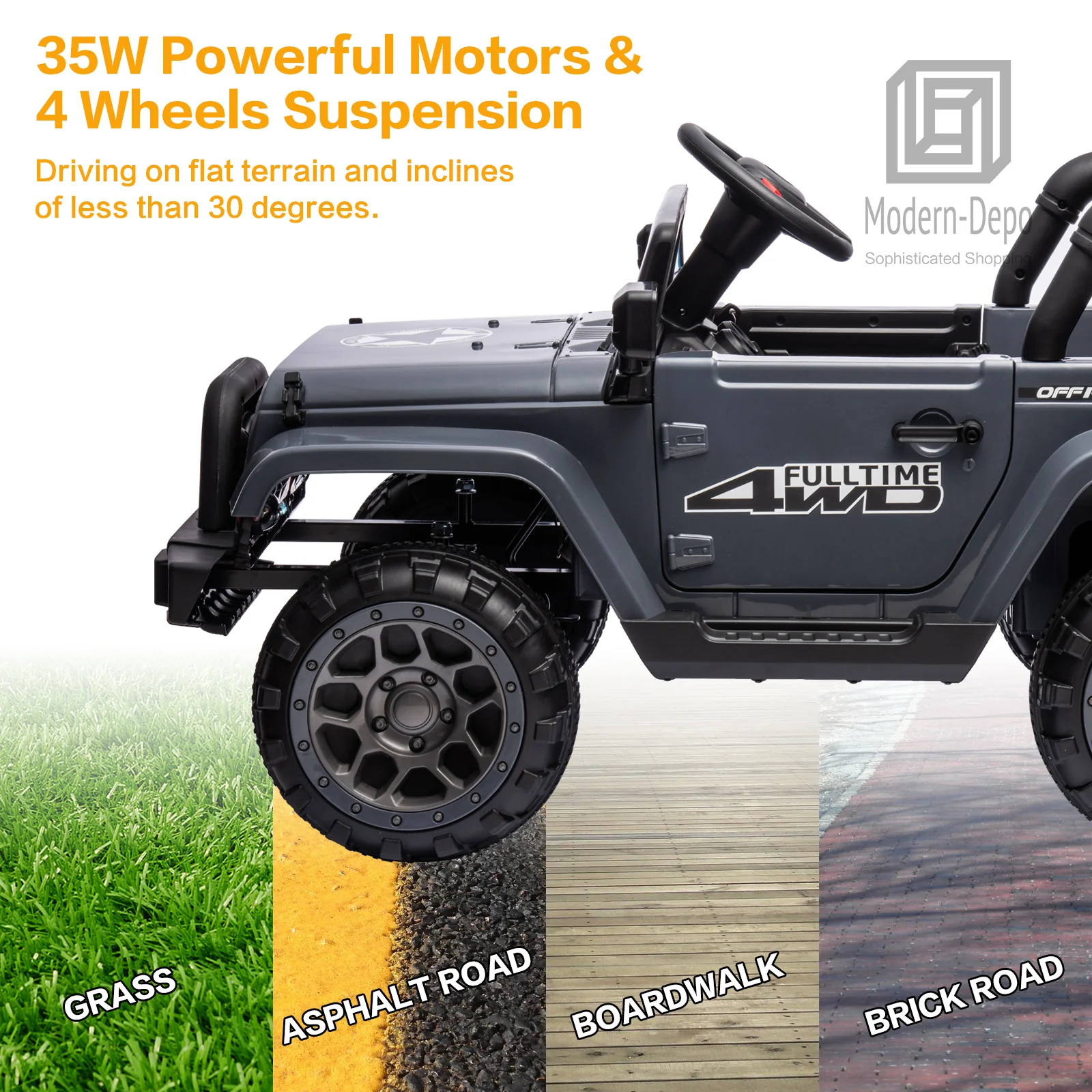 12V Electric Kids Ride-On Car with Remote Control, LED Lights, and DIY Sticker Kit - Image 6