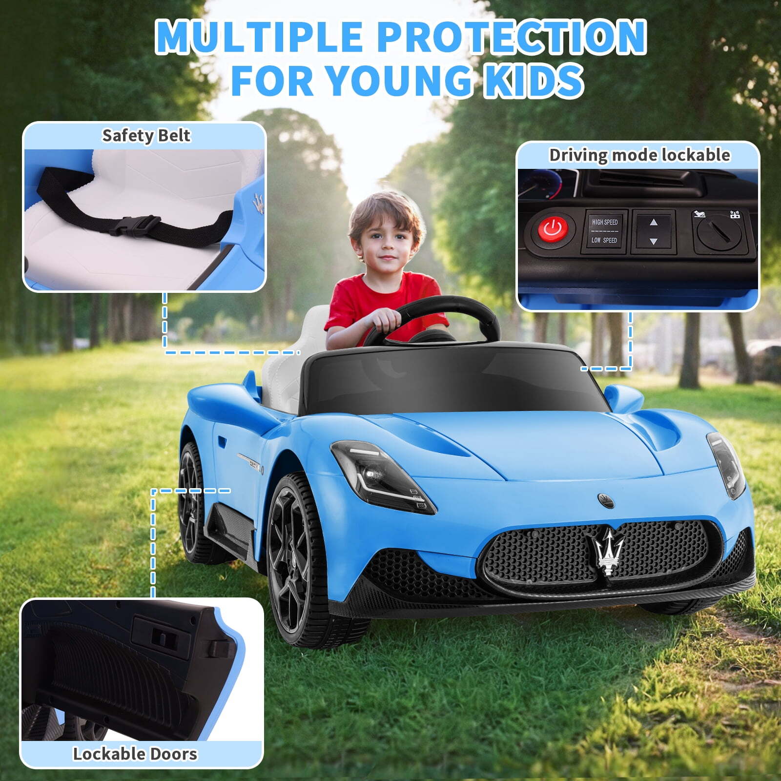 12V Electric Licensed Maserati Ride-On Car for Toddlers - Image 7