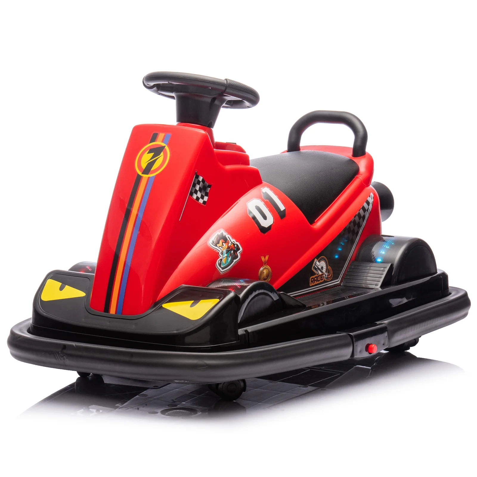 12V Kids Ride-On Motor Bumper Car with 360-Degree Rotation System - Image 4